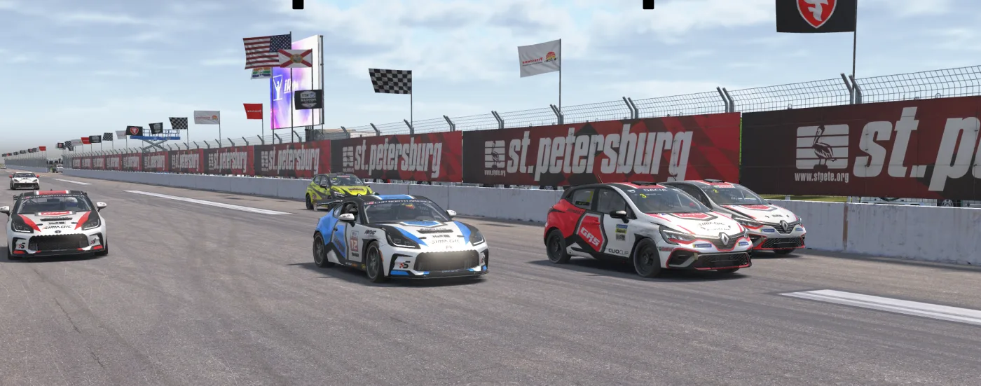 Team GRS PCC race start at St. Petersburg