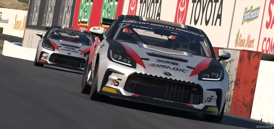 Team GRS GR86 with custom Simagic livery